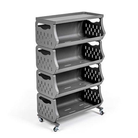 Фото Стелаж універсальний для зберігання чотириярусний 60х30х77см SW-00002260 Sticker Wall високої якості &mdash; інтернет-магазин SOMNI